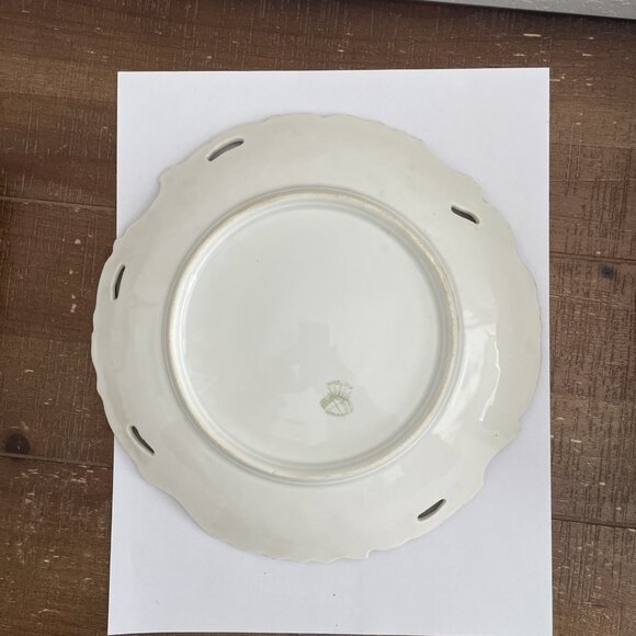 Vintage Wheelock Germany Floral Porcelain Plate 9” Gorgeous 1920’s - Picture 2 of 3